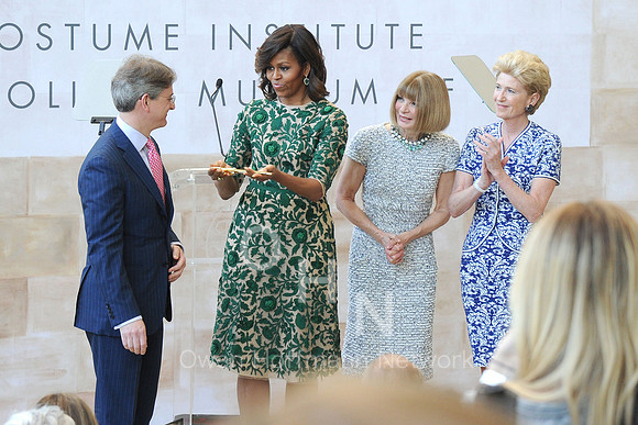 First Lady Michelle Obama To Cut Ribbon Opening The Costume Institute's New Anna Wintour Costume Center